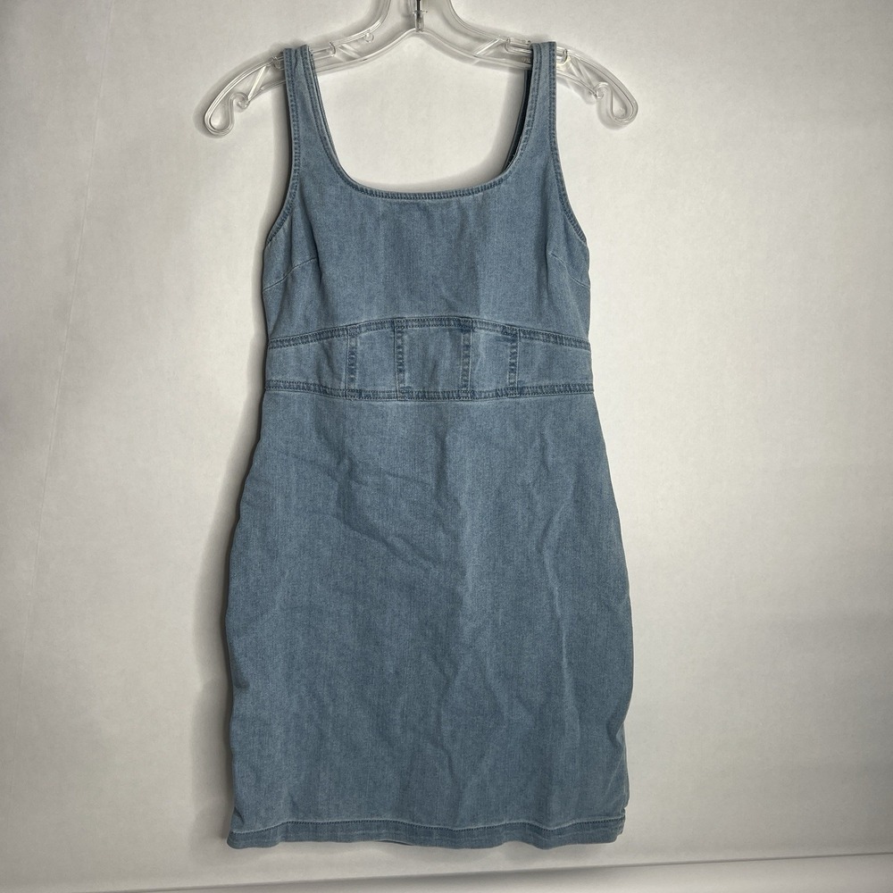 No Boundaries Womens Jean Dress Size S 3-5 Mini Denim Light Wash Casual Summer